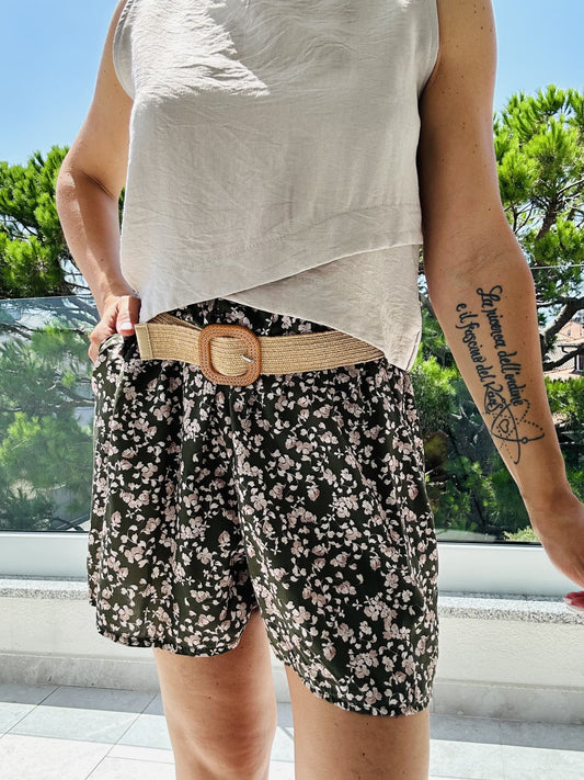 Pantaloncino fiori