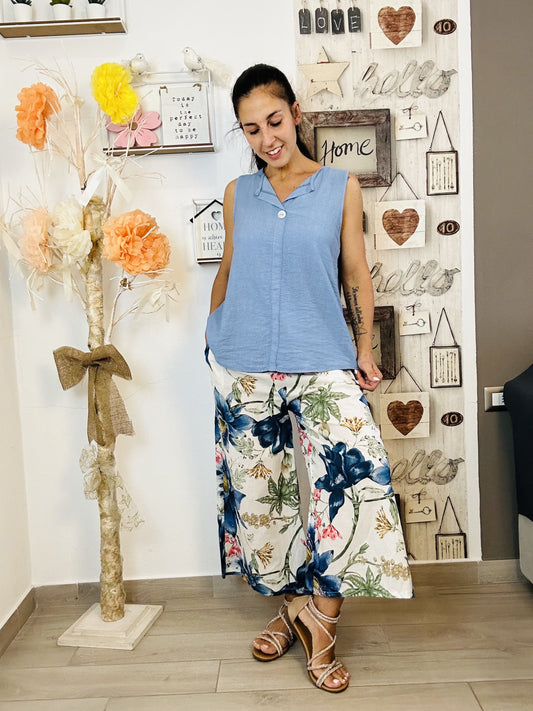 Pantalone fiori