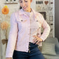 Giacca jeans cipria
