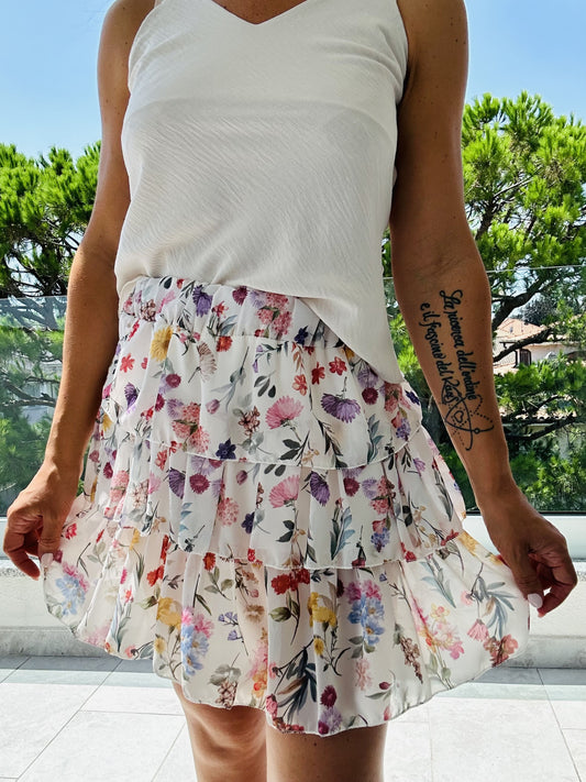 Minigonna fiori